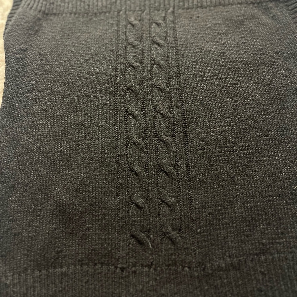 Vintage SML Sport sleeveless cable knit sweater vest black - Picture 2 of 3